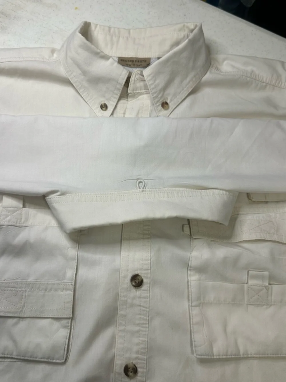 Rugged Earth Fishing Shirt Bundle Of Two M Vented Utility Safari Outdoor